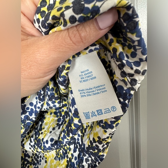 Boden Scoop Neck Silk Blend Women’s Floral Short Sleeved Blouse - Picture 5 of 5